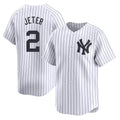 Ndoa NY.Yankees #2 Derek Jeter Player White Limited Home Stitched Jerseys