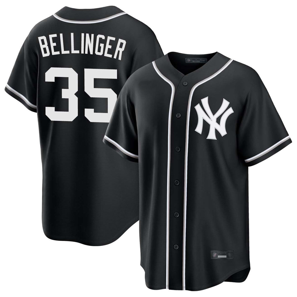 Ndoa NY.Yankees #35 Cody Bellinger Player Black Out Game Stitched Jerseys