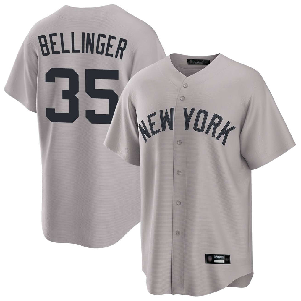 Ndoa NY.Yankees #35 Cody Bellinger Player Gray Game Home Stitched Jerseys