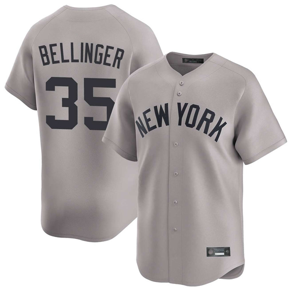 Ndoa NY.Yankees #35 Cody Bellinger Player Gray Limited Home Stitched Jerseys