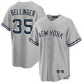 Ndoa NY.Yankees #35 Cody Bellinger Player Gray Road Game Stitched Jerseys