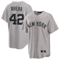 Ndoa NY.Yankees #42 Mariano Rivera Player Gray Game Home Stitched Jerseys