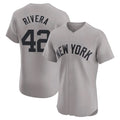 Ndoa NY.Yankees #42 Mariano Rivera Player Gray Limited Elite Home Stitched Jerseys