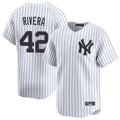 Ndoa NY.Yankees #42 Mariano Rivera Player White Limited Home Stitched Jerseys