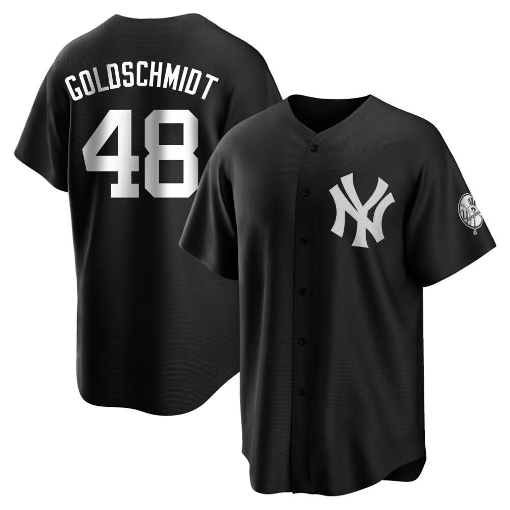 Ndoa NY.Yankees #48 Paul Goldschmidt Player Black Game Stitched Jerseys