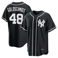 Ndoa NY.Yankees #48 Paul Goldschmidt Player Black Out Game Home Stitched Jerseys