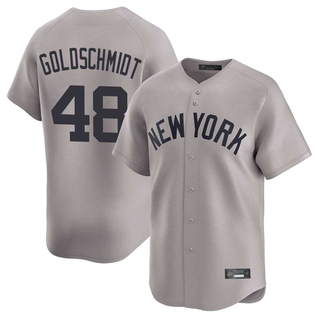 Ndoa NY.Yankees #48 Paul Goldschmidt Player Gray Limited Stitched Jerseys