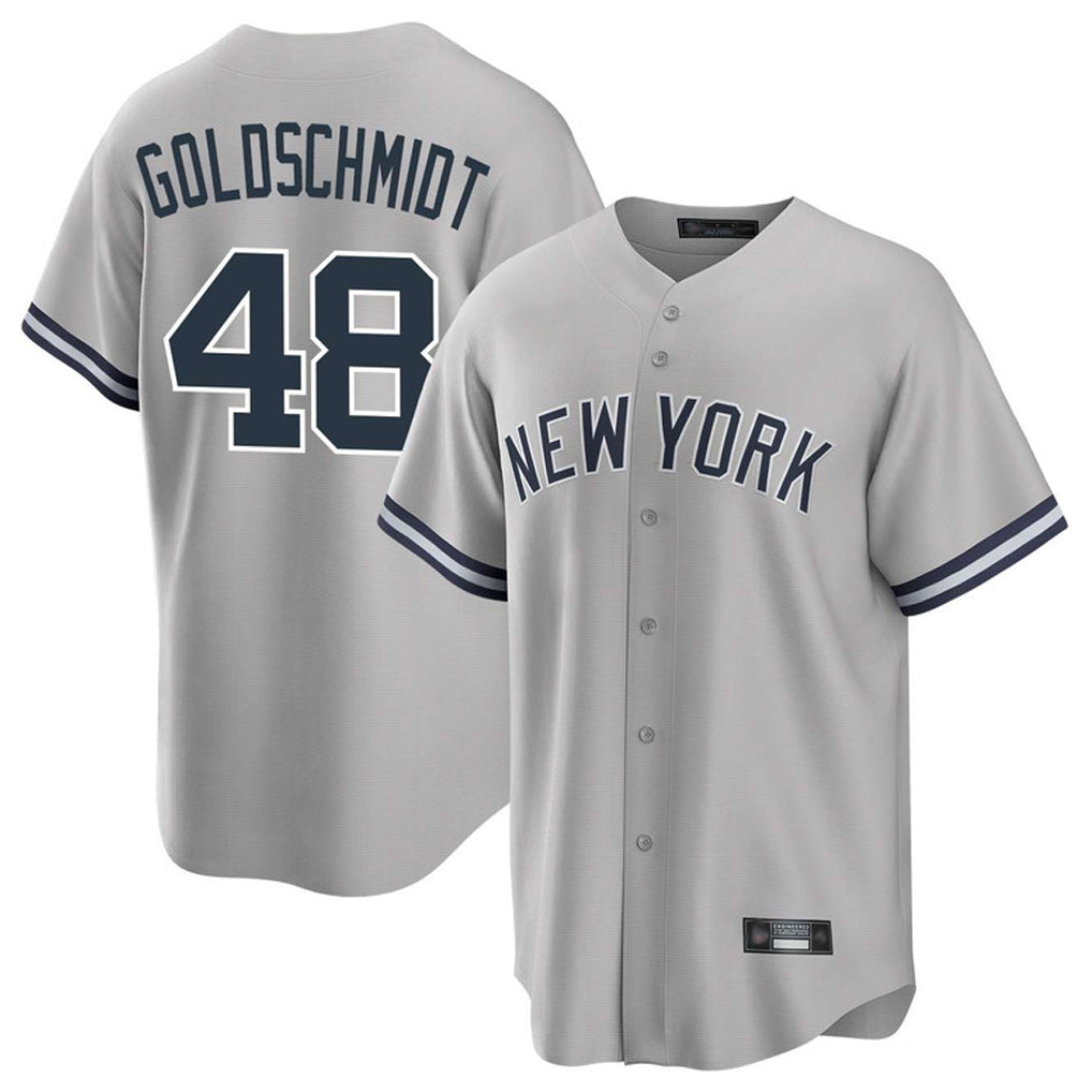 Ndoa NY.Yankees #48 Paul Goldschmidt Player Gray Road Game Stitched Jerseys
