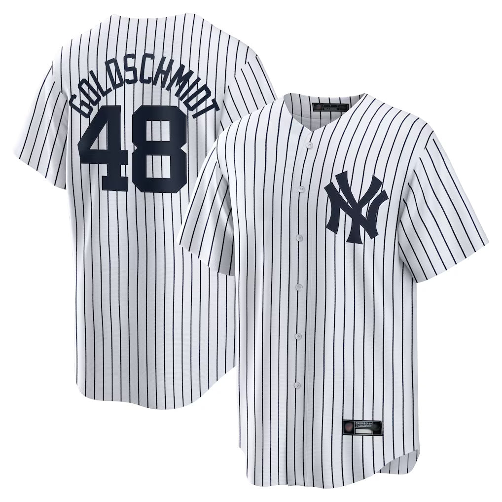 Ndoa NY.Yankees #48 Paul Goldschmidt Player White Game Home Stitched Jerseys