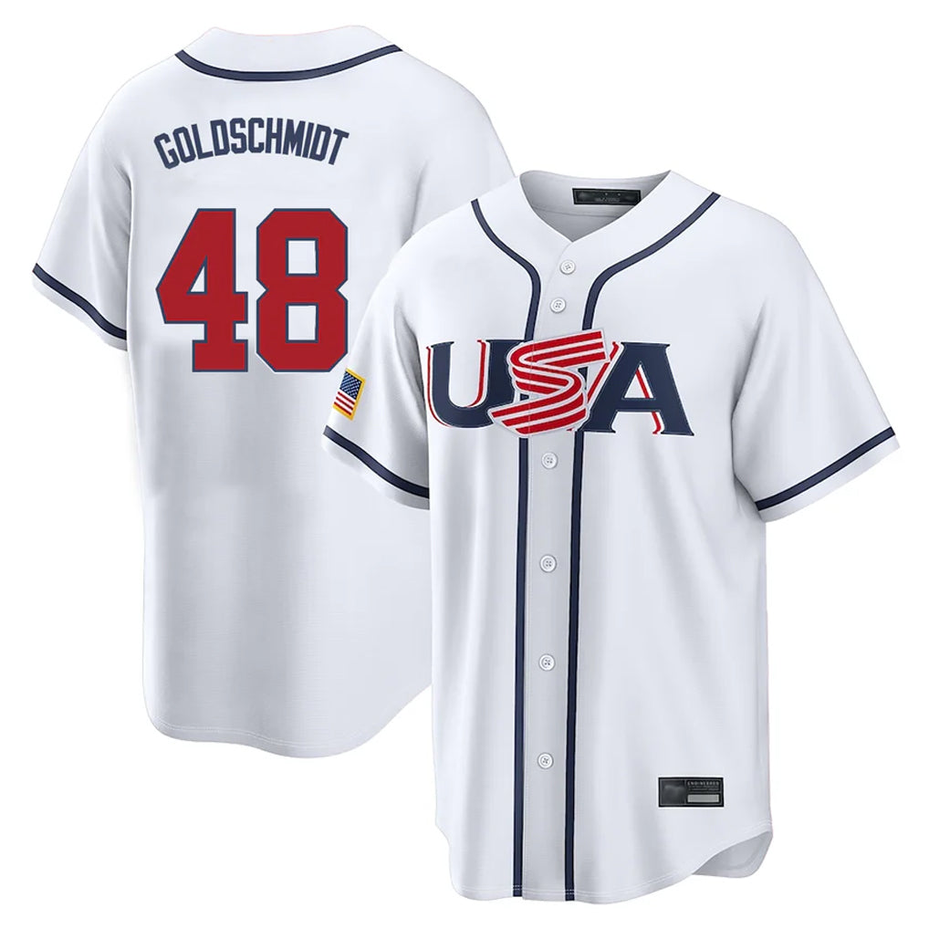 Ndoa NY.Yankees #48 Paul Goldschmidt Player White USA 2026 World Classic Limited Game Stitched Jerseys