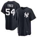 Ndoa NY.Yankees #54 Max Fried Player Navy Game Stitched Jerseys