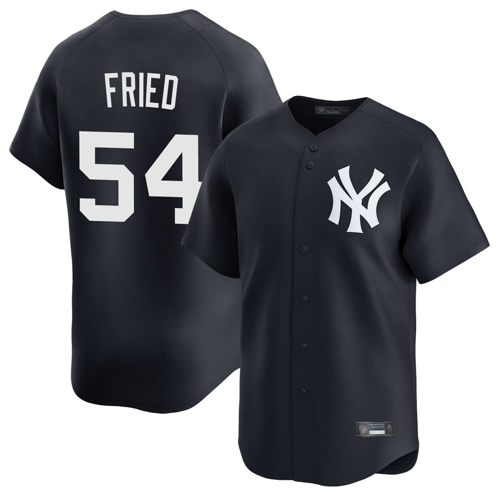 Ndoa NY.Yankees #54 Max Fried Player Navy Limited Game Stitched Jerseys