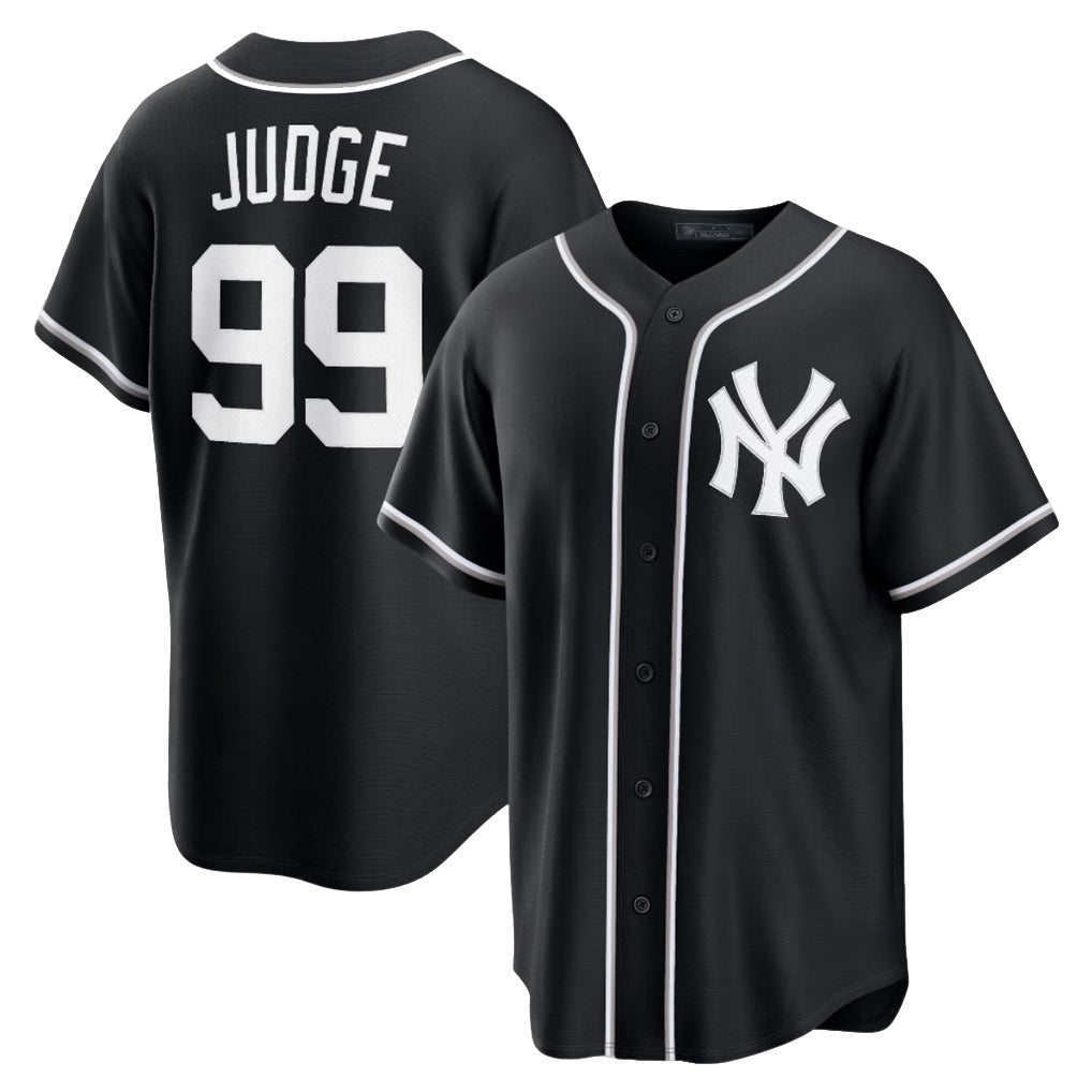 Ndoa NY.Yankees #99 Aaron Judge Player Black Out Game Stitched Jerseys