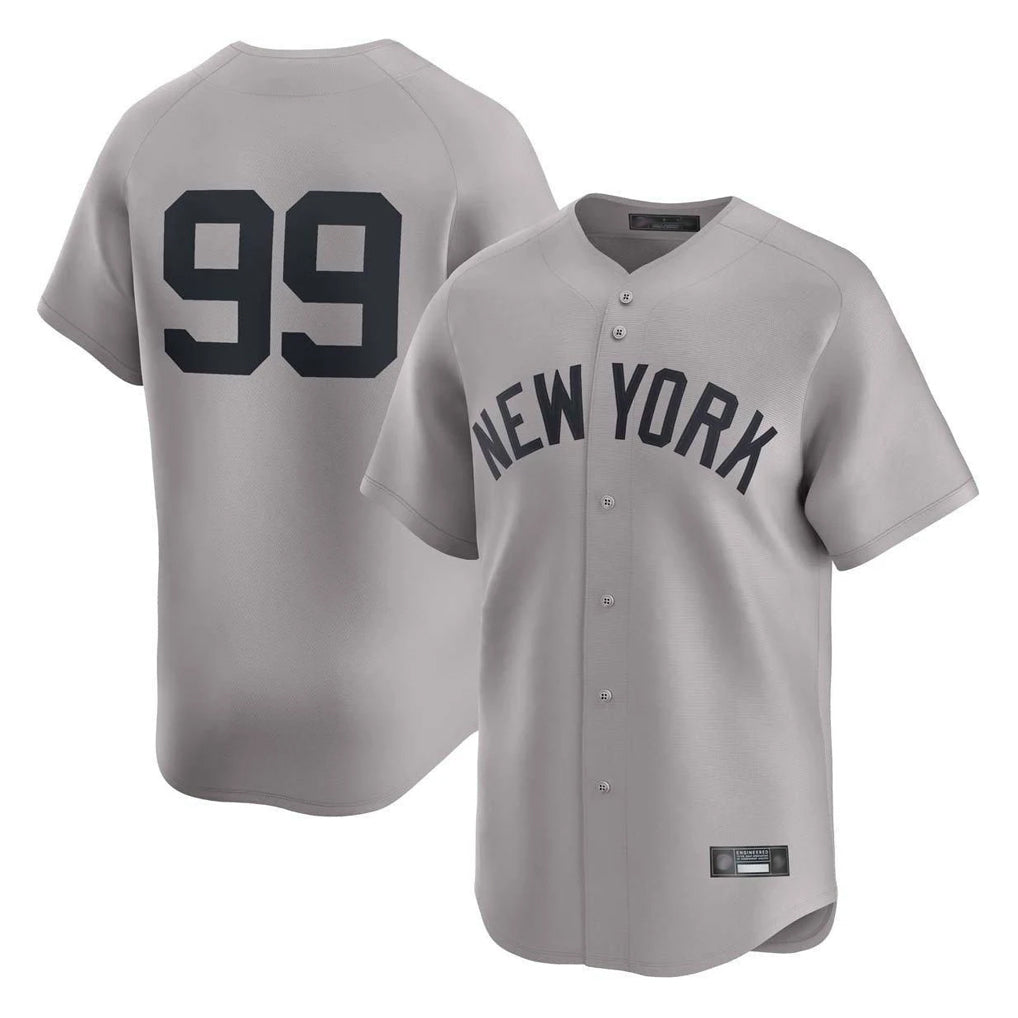 Ndoa NY.Yankees #99 Aaron Judge Player Gray Limited Home Stitched Jerseys