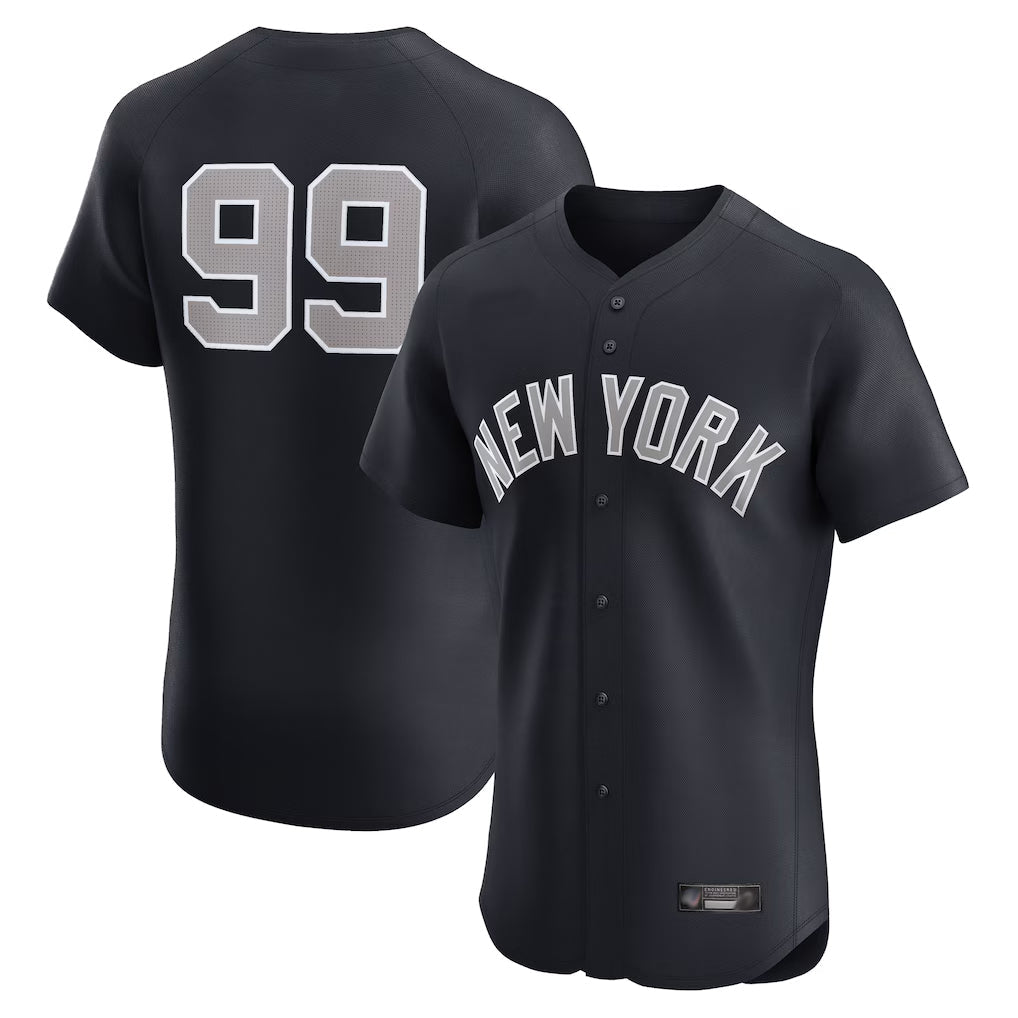 Ndoa NY.Yankees #99 Aaron Judge Player Navy  Home Limited Elite Game Stitched Jerseys