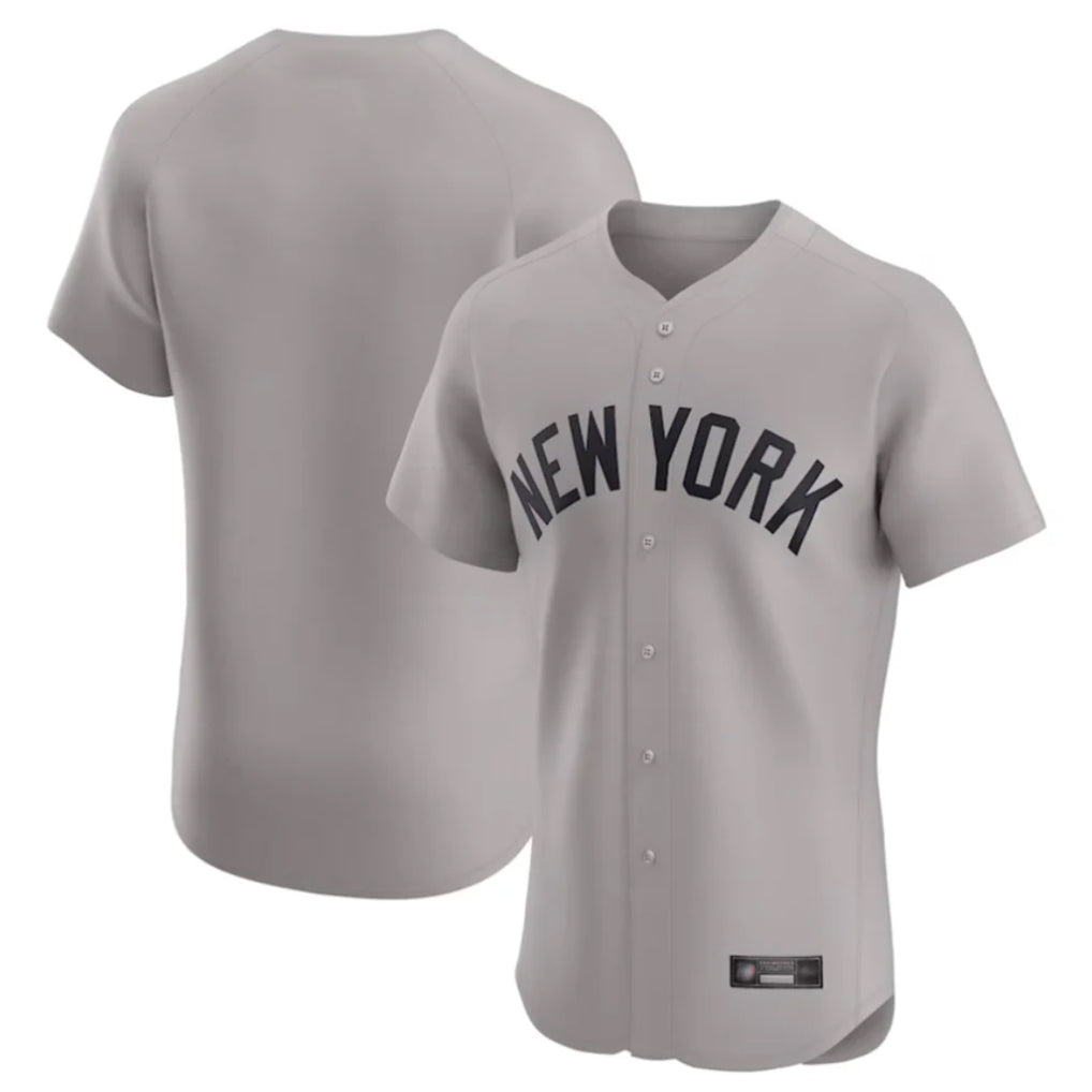 Ndoa NY.Yankees Blank Player Gray Limited Elite Home Stitched Jerseys