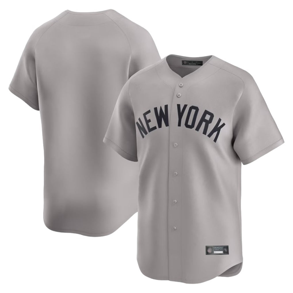 Ndoa NY.Yankees Blank Player Gray Limited Home Stitched Jerseys