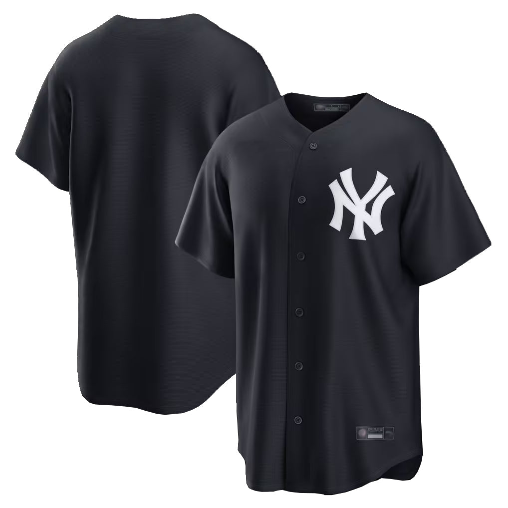 Ndoa NY.Yankees Blank Player Navy Replica Game Stitched Jerseys