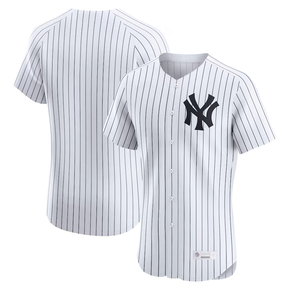 Ndoa NY.Yankees Blank Player White Limited Elite Home Stitched Jerseys