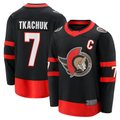 Ndoa O.Senators #7 Brady Tkachuk Black Home Breakaway Jerseys