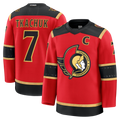 Ndoa O.Senators #7 Brady Tkachuk Red Alternate Premium Jerseys