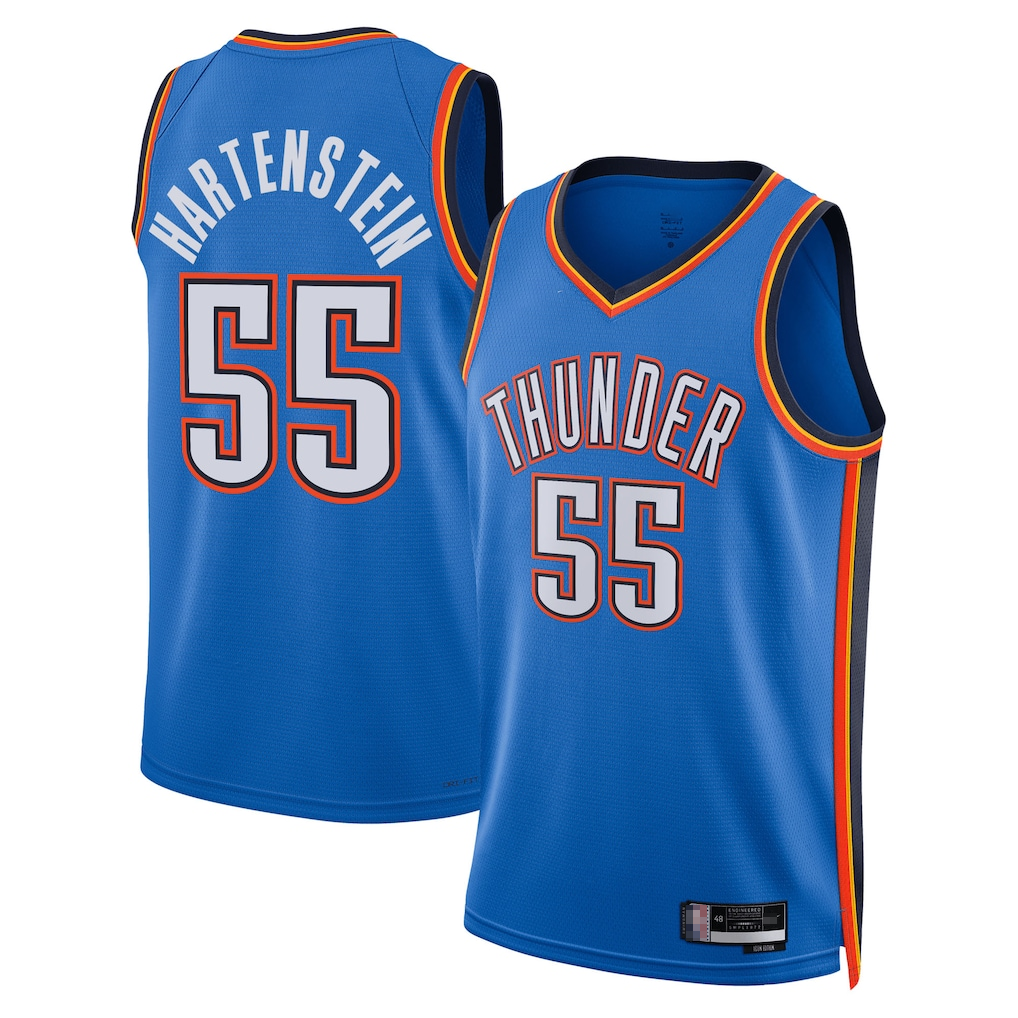 Ndoa OC.Thunder #55 Isaiah Hartenstein Blue Swingman Player Stitched Jerseys - Icon Edition