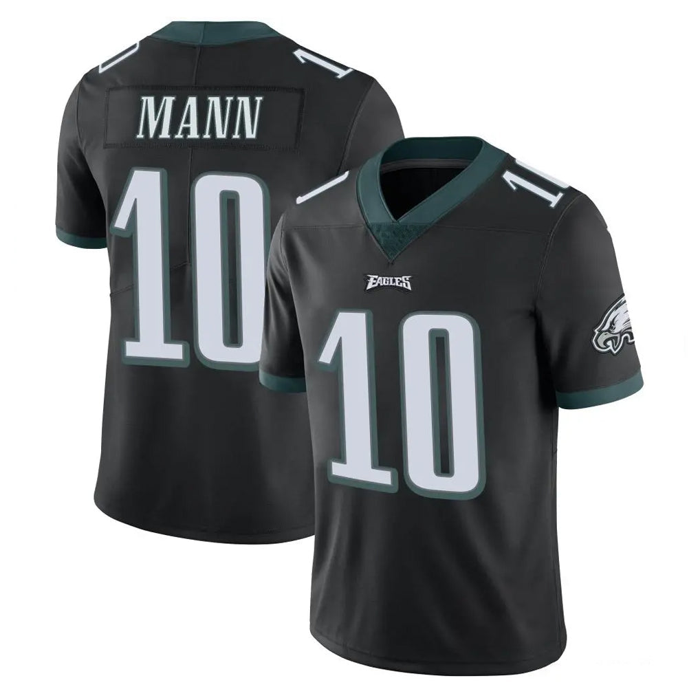 Ndoa P.Eagles #10 Braden Mann Player Black Limited Vapor Untouchable Home Game Stitched Jerseys