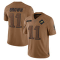 Ndoa P.Eagles #11 A.J. Brown Player Brown Salute To Service Limited Stitched Jerseys