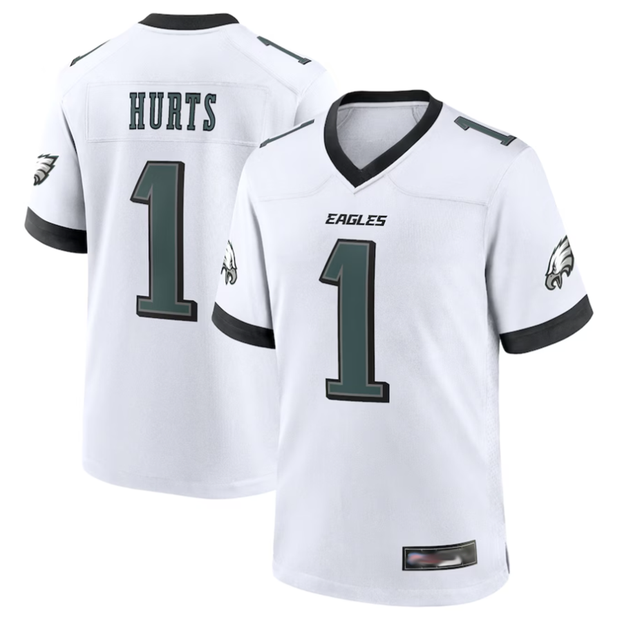 Ndoa P.Eagles #1 Jalen Hurts Player White Game Stitched Jerseys