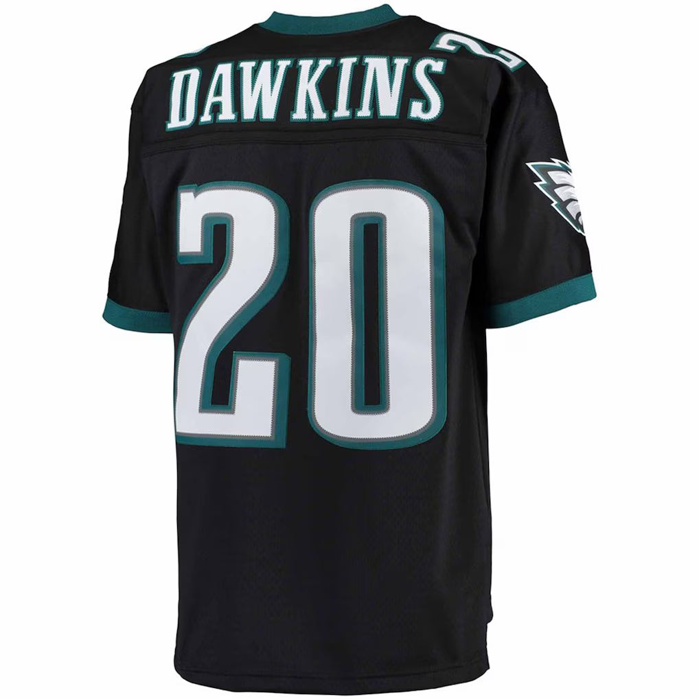 Ndoa P.Eagles #20 Brian Dawkins Mitchell & Ness Black Big & Tall 2004 Retired Player Replica Stitched Jerseys