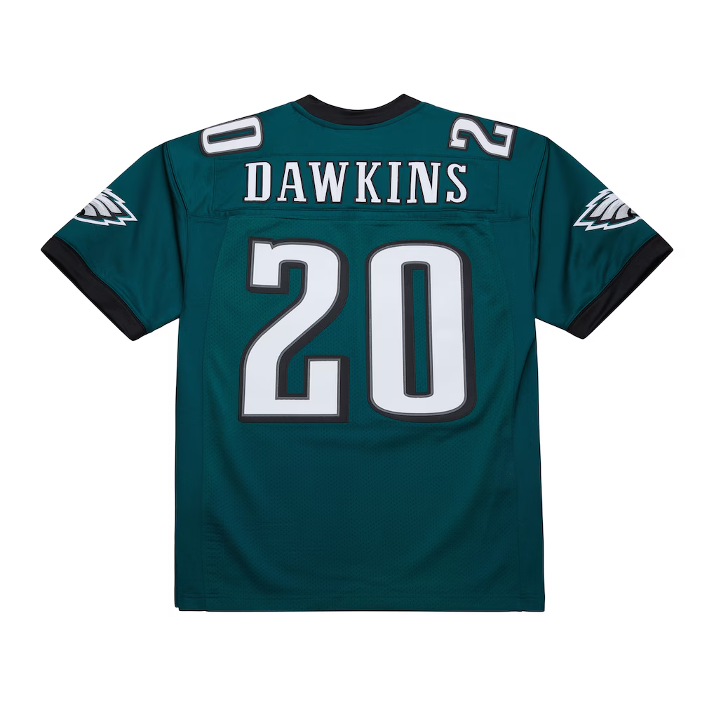 Ndoa P.Eagles #20 Brian Dawkins Mitchell & Ness Green 2007 Authentic Throwback Retired Player Stitched Puhic Jersey