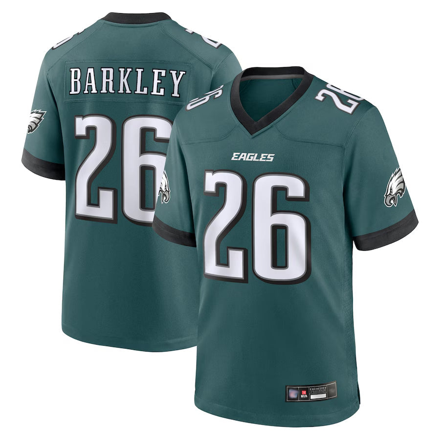 Ndoa P.Eagles #26 Saquon Barkley Player Midnight Green Game Stitched Jerseys