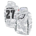 Ndoa P.Eagles #27 Quinyon Mitchell Player Military Hoodie Arctic Camo Salute To Service Stitched Jerseys