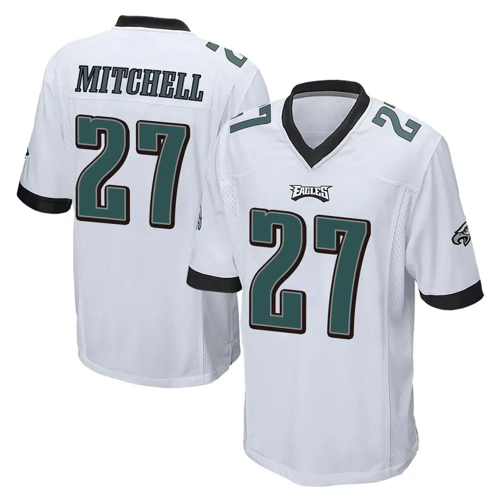 Ndoa P.Eagles #27 Quinyon Mitchell Player White Home Game Stitched Jerseys