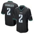 Ndoa P.Eagles #2 Riq Woolen Player Black Home Game Stitched Jerseys