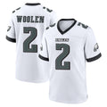 Ndoa P.Eagles #2 Riq Woolen Player White Game Home Stitched Jerseys