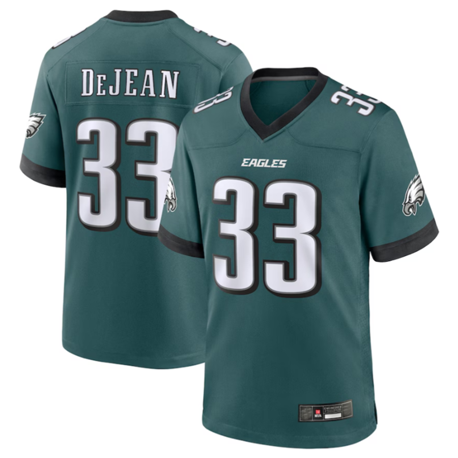 Ndoa P.Eagles #33 Cooper DeJean Green 2024 Draft Alternate Player Game Stitched American Stitched Jerseys