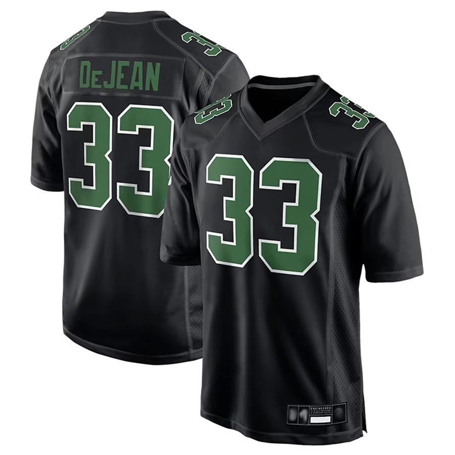 Ndoa P.Eagles #33 Cooper DeJean Player Black Carbon Kelly Stitched Jerseys