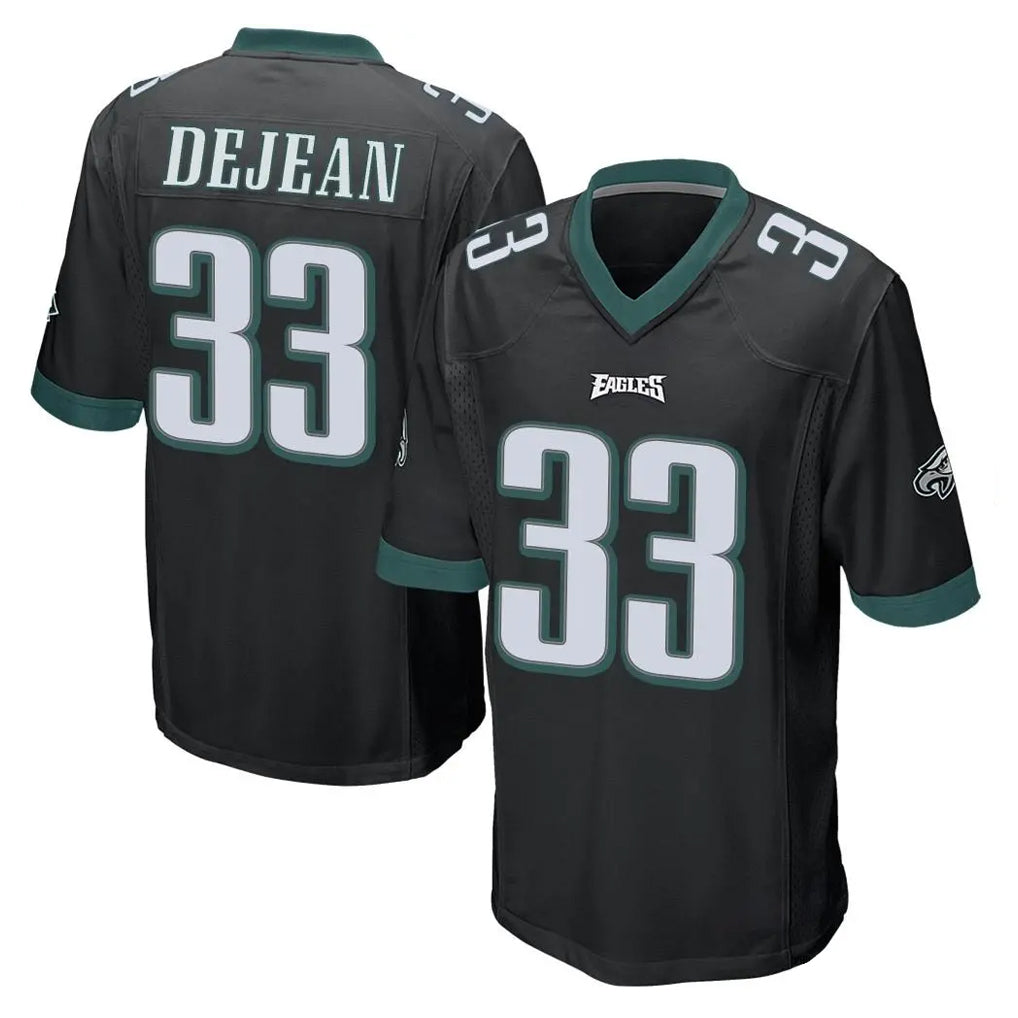 Ndoa P.Eagles #33 Cooper DeJean Player Black Home Game Stitched Jerseys