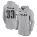 Ndoa P.Eagles #33 Cooper DeJean Player Military Hoodie Gray Salute To Service Stitched Jerseys