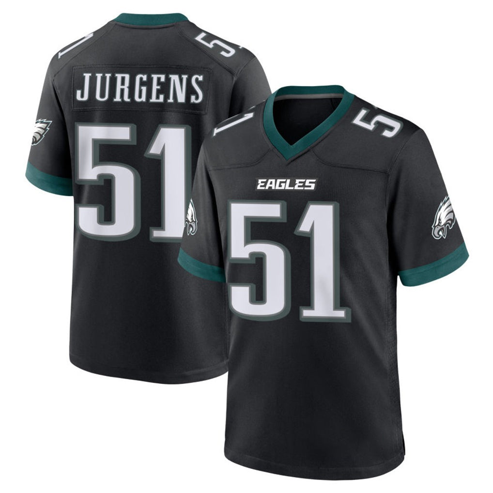 Ndoa P.Eagles #51 Cam Jurgens Player Black Game Home Stitched Jerseys