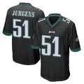 Ndoa P.Eagles #51 Cam Jurgens Player Black Home Game Stitched Jerseys
