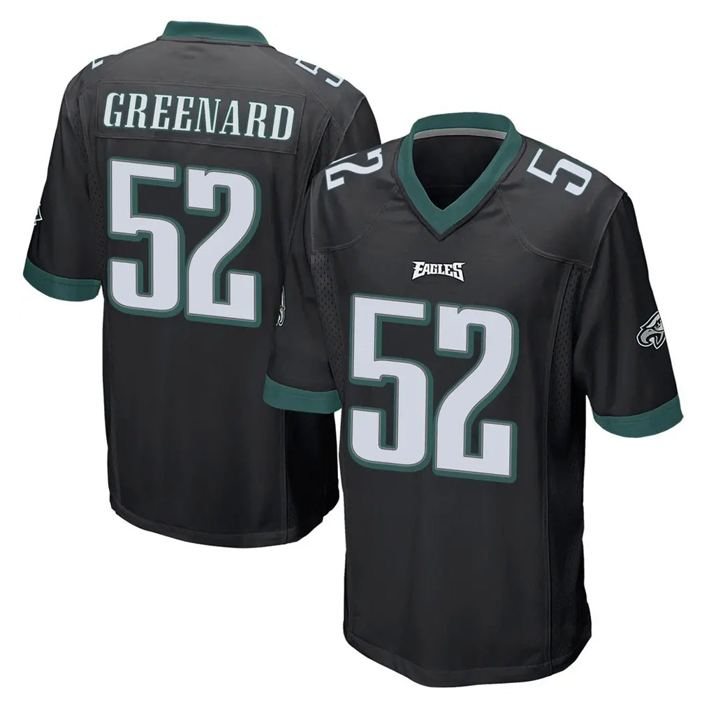 Ndoa P.Eagles #52 Jonathan Greenard Player Black Home Game Stitched Jerseys