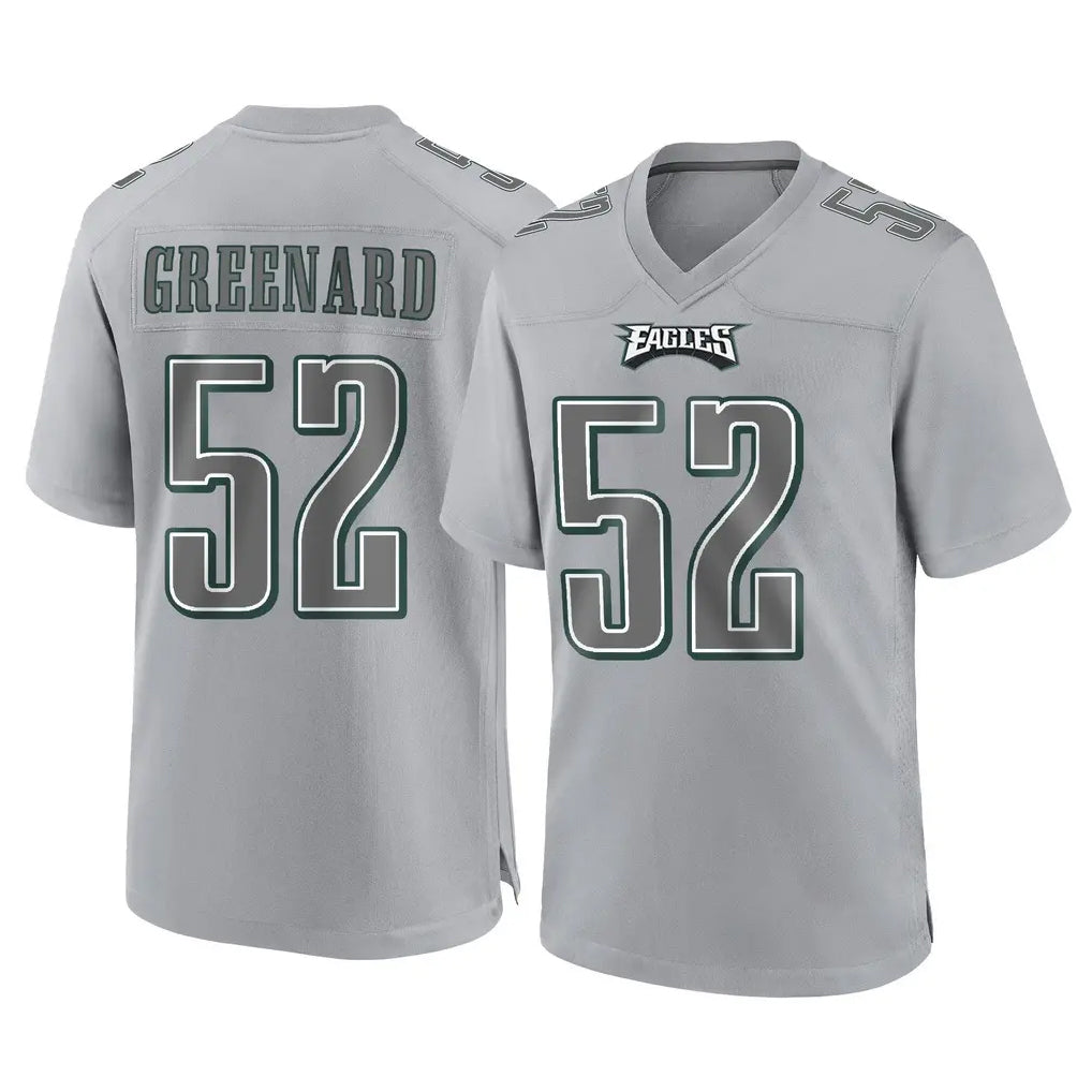 Ndoa P.Eagles #52 Jonathan Greenard Player Gray Atmosphere Fashion Home Game Stitched Jerseys