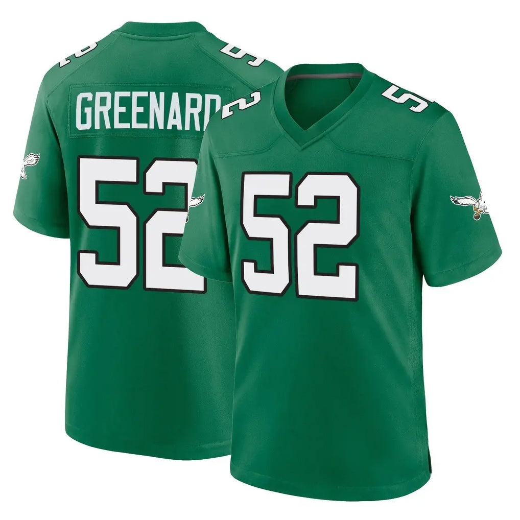 Ndoa P.Eagles #52 Jonathan Greenard Player Green Kelly Alternate Home Game Stitched Jerseys