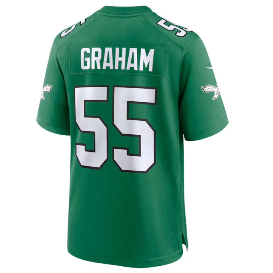 Ndoa P.Eagles #55 Brandon Graham Green Alternate Game Jersey Stitched American Jerseys