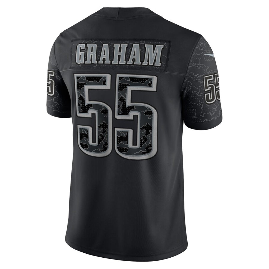 Ndoa P.Eagles #55 Brandon Graham Player Black REFLECTIVE Limited Stitched Jerseys