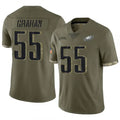 Ndoa P.Eagles #55 Brandon Graham Player Salute To Service Olive Stitched Jerseys