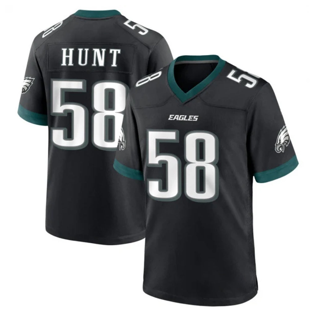 Ndoa P.Eagles #58 Jalyx Hunt Player Black Game Home Stitched Jerseys