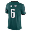 Ndoa P.Eagles #6 DeVonta Smith Midnight Green Vapor F.U.S.E. Limited Stitched Jerseys